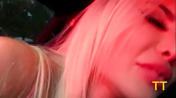 Blonde Bimbo Big Booty Slut Fucks Random Dude In Ferrari