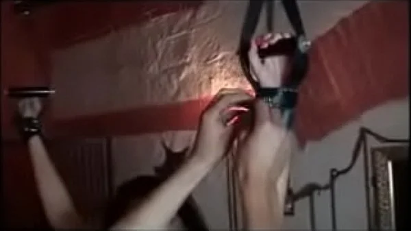 Leashed slave fucked