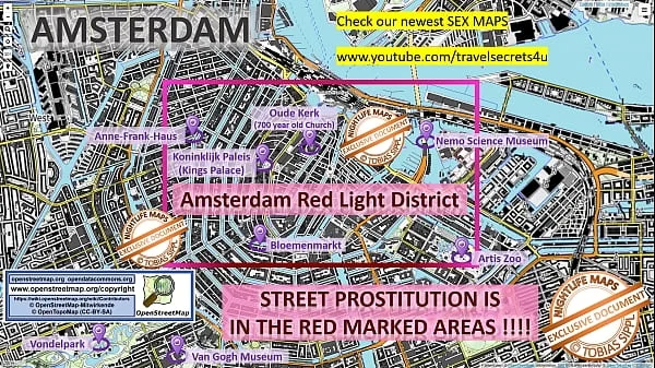 Amsterdam, Netherlands, Sex Map, Street Map, Massage Parlours, Brothels, Whores, Callgirls, Bordell, Freelancer, Streetworker, Prostitutes