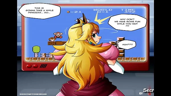 Super Mario Princess Peach Pt. 1 - The Princess is being fucked in the ass by Bowser while Mario is fighting to get to her || Cartoon Comic Parody Porn xxx